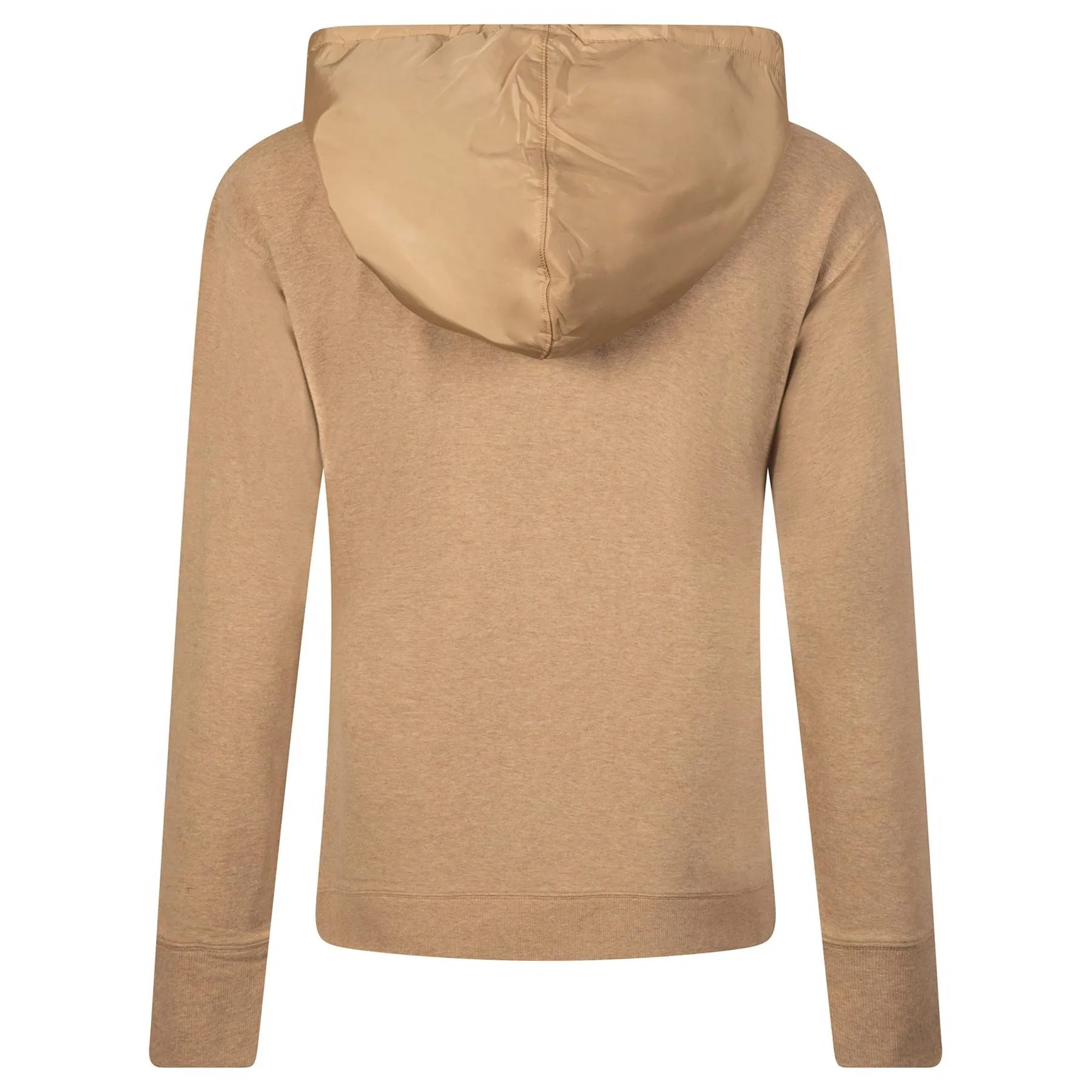 Womens LS Cloud Fleece Hoodie Warm Brown Heather - AW23