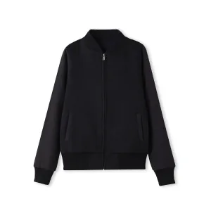 Women's/Junior Wool Blend Soft Shell Varsity Jacket - F372UN